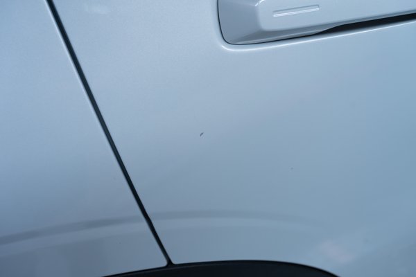 Chip on rear passenger side door