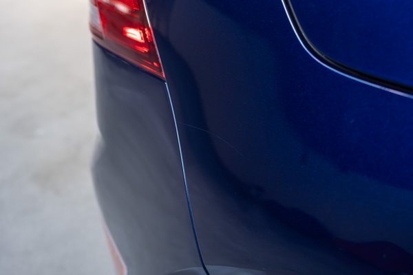 Passenger Side Quarter Panel Scratch