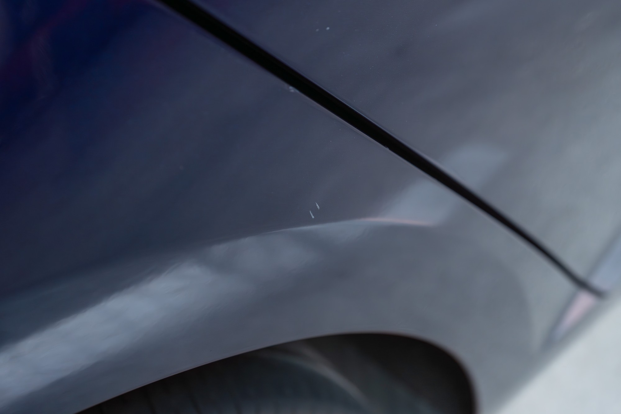 Passenger Side Quarter Panel Scratch