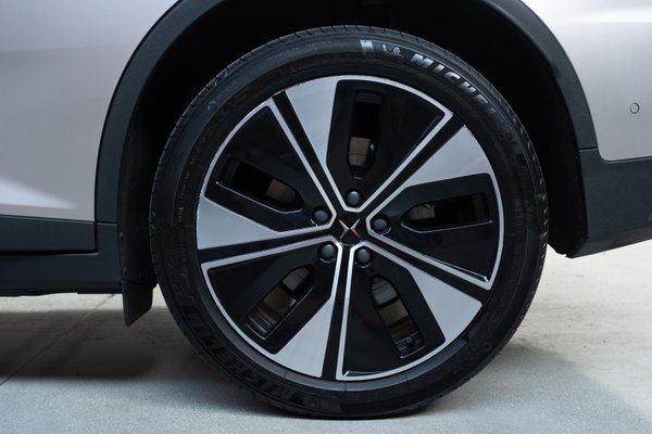 Curb rash on driver side rear wheel