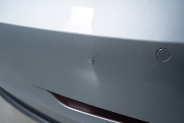 Rear bumper damage