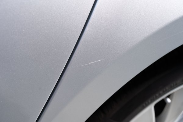 Light scratch driver side rear quarter panel