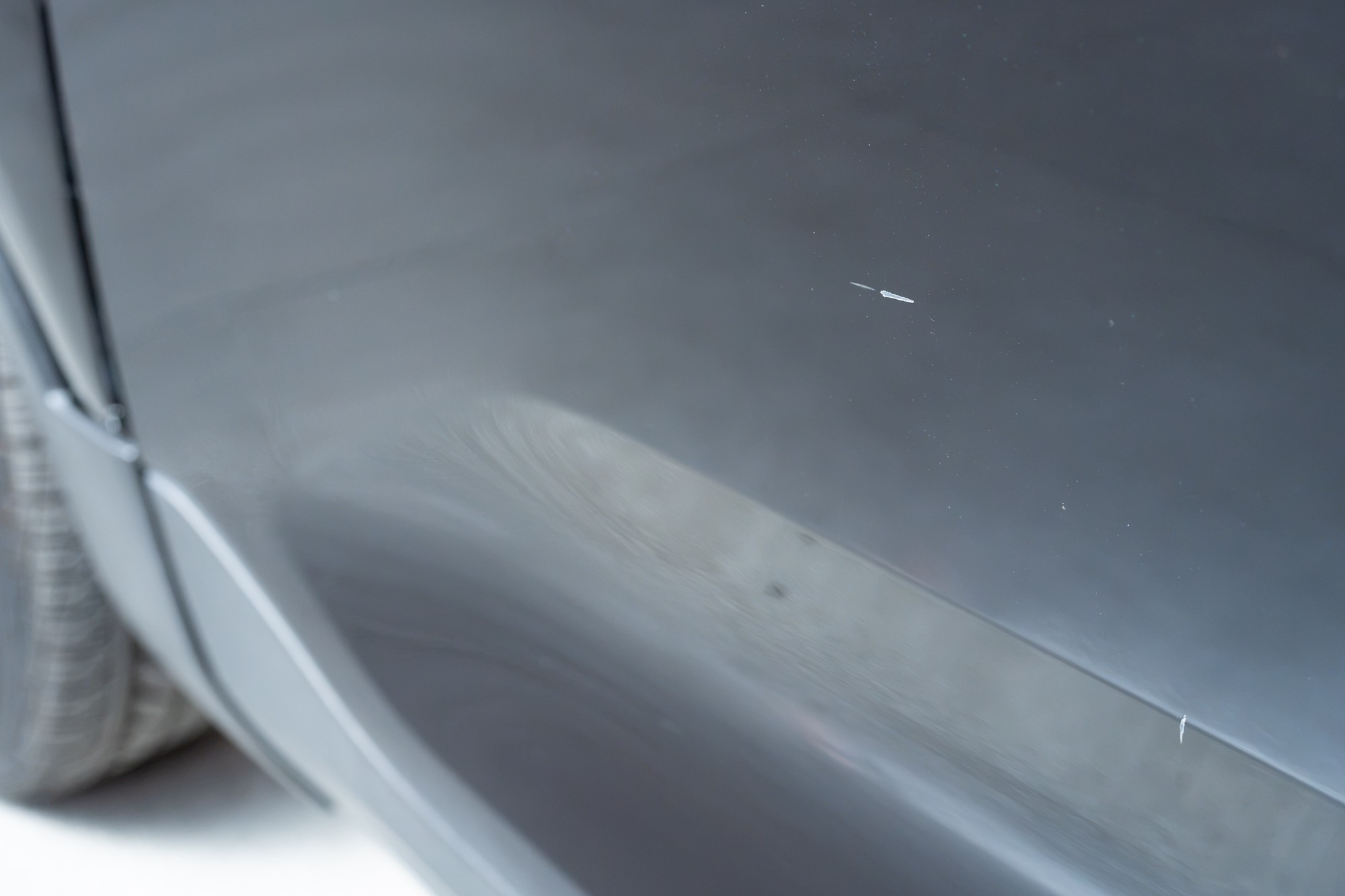 Paint chip on driver side front door
