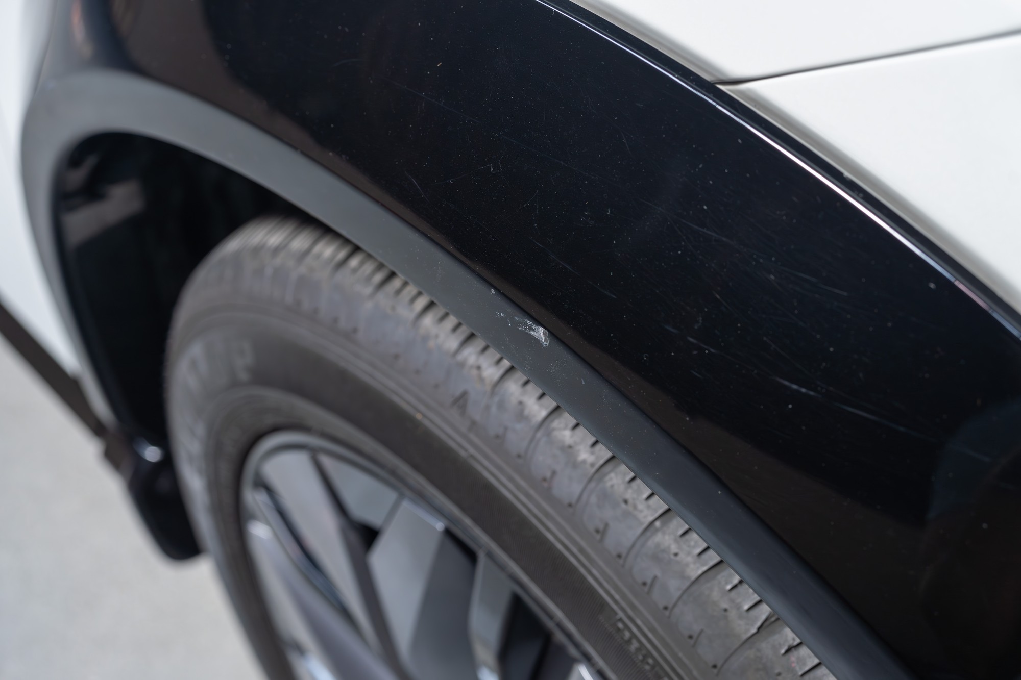 Passenger Side Fender Scuff