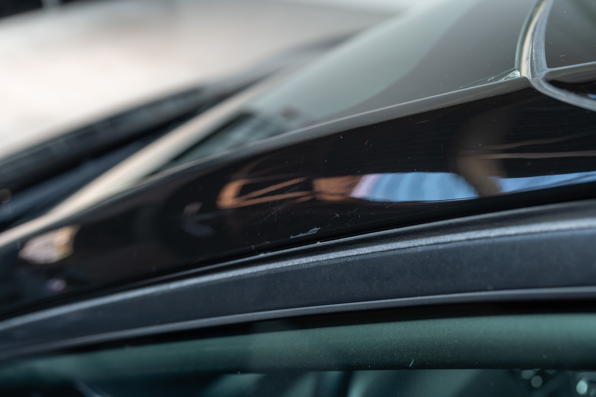Driver Side A-Pillar Scratches
