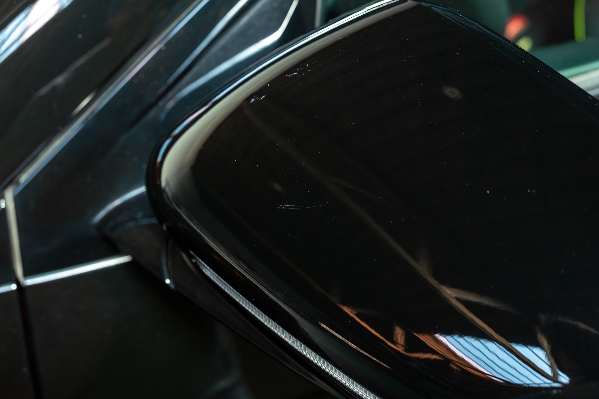 Mark on Driver Side Mirror Cap